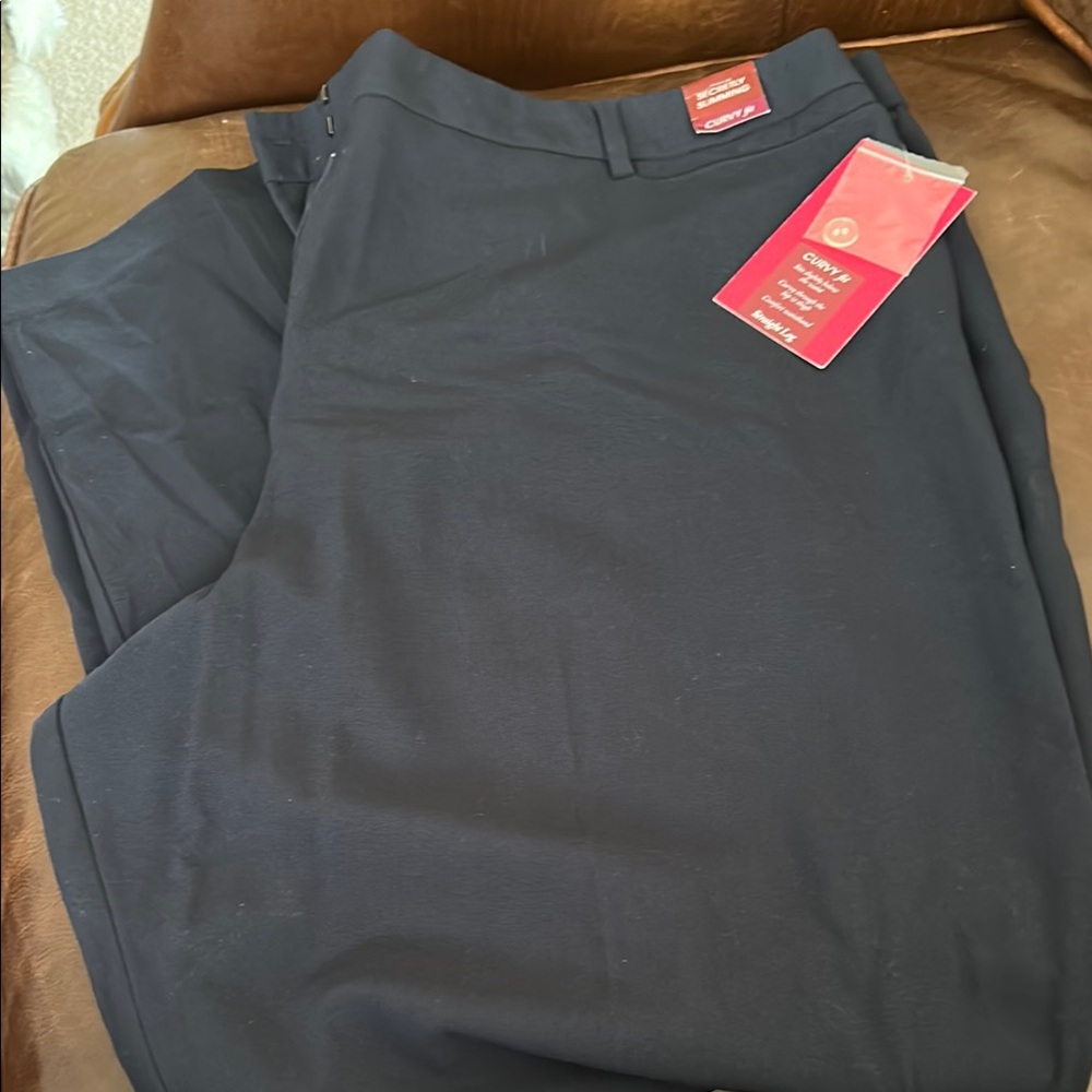 Ladies Plus Navy Dress Pants